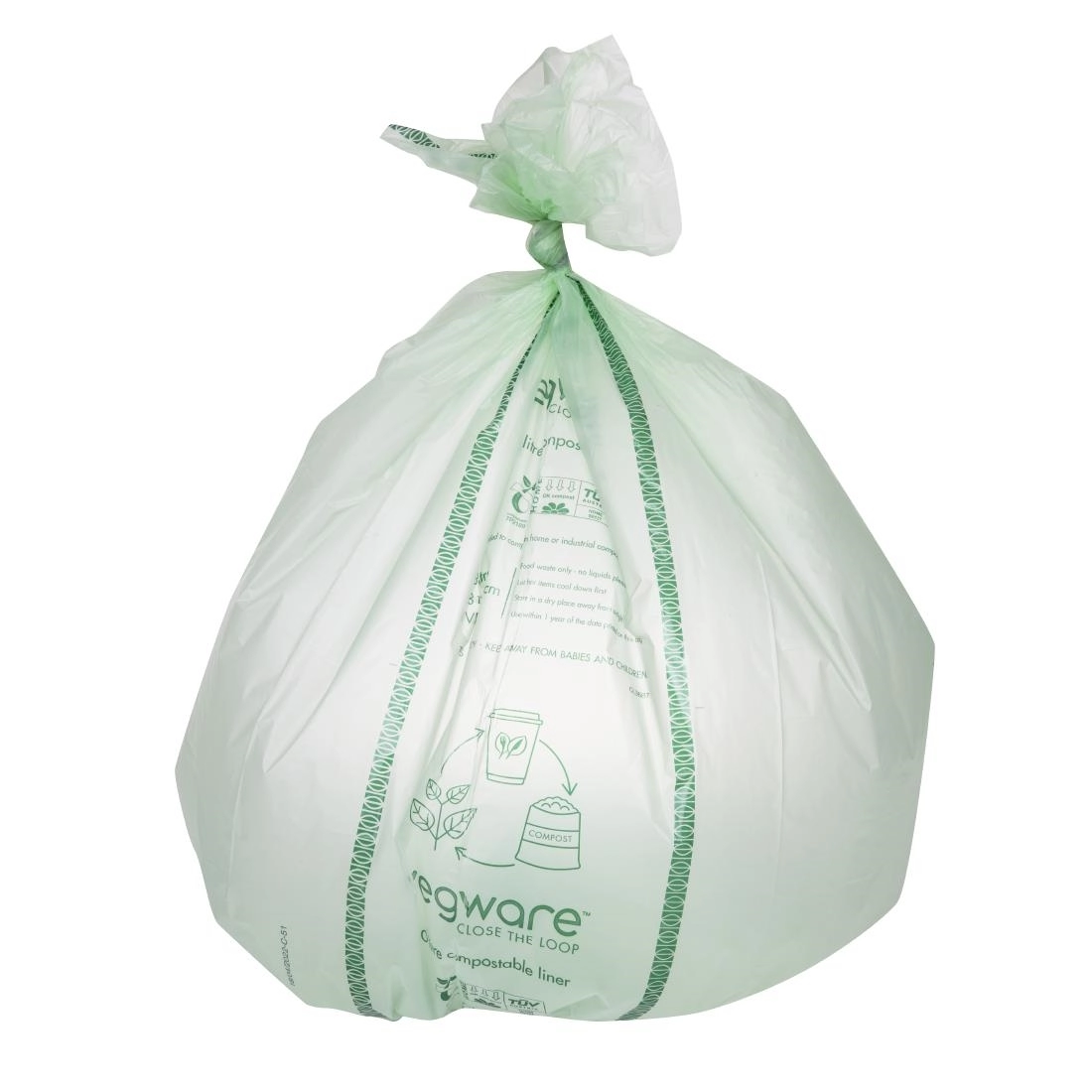 Vous pouvez acheter un Sacs poubelle compostables Vegware Biobag 80L (lot de 240) chez Supplierz BV