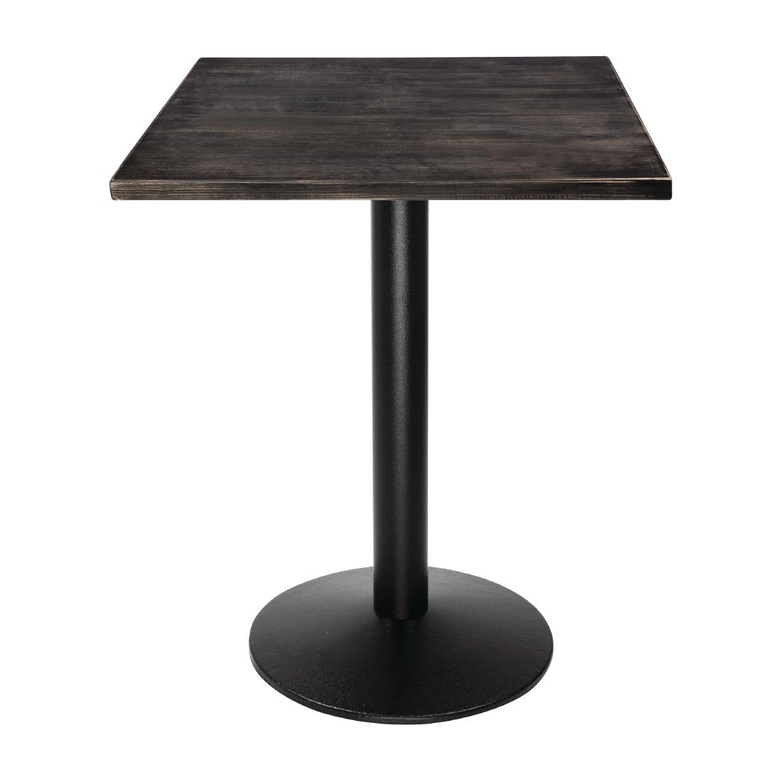 Vous pouvez acheter un Plateau de table carré pré-percé vintage noir Bolero 700mm chez Supplierz BV