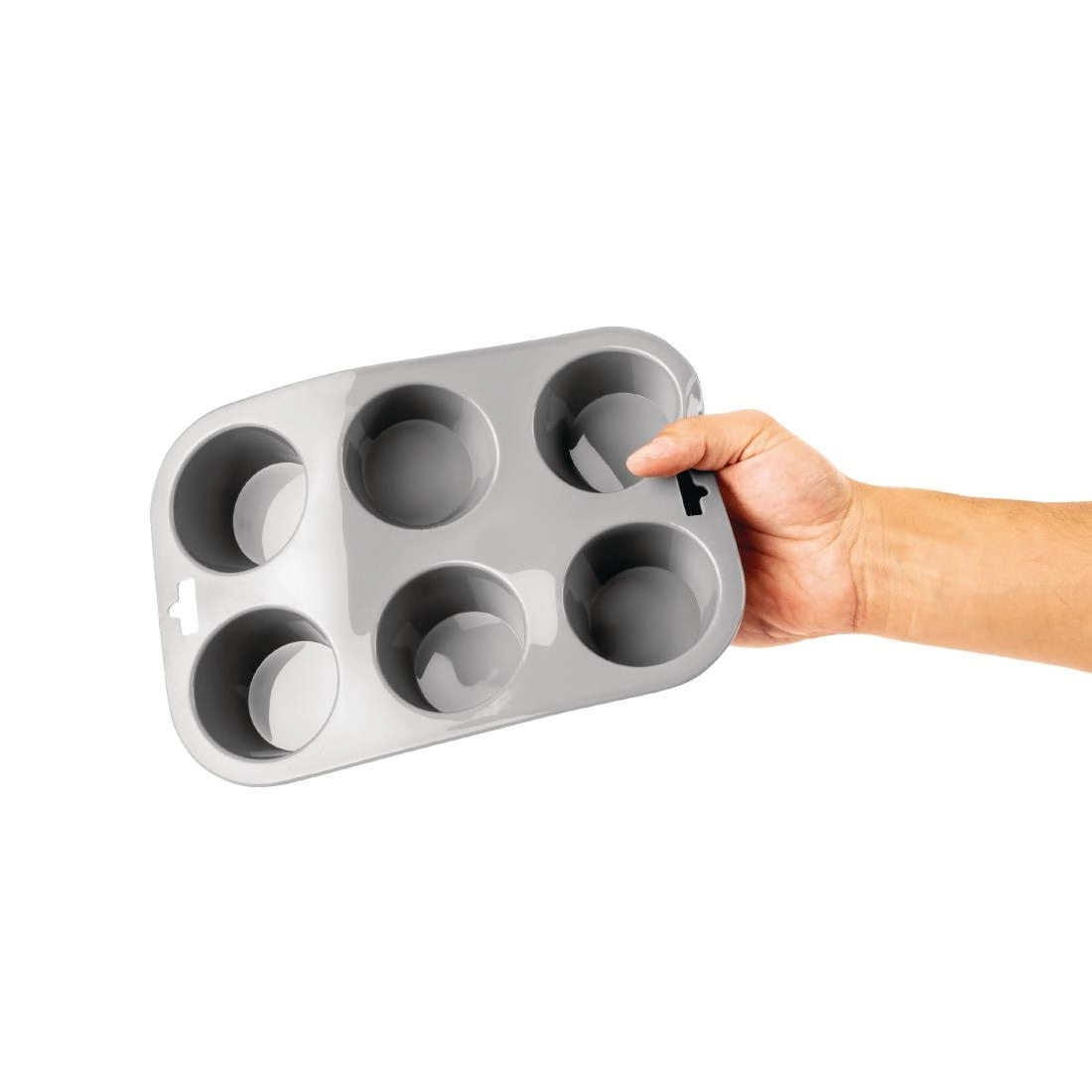 Een Vogue flexibele silicone muffinvorm 6 cups koop je bij Supplierz BV