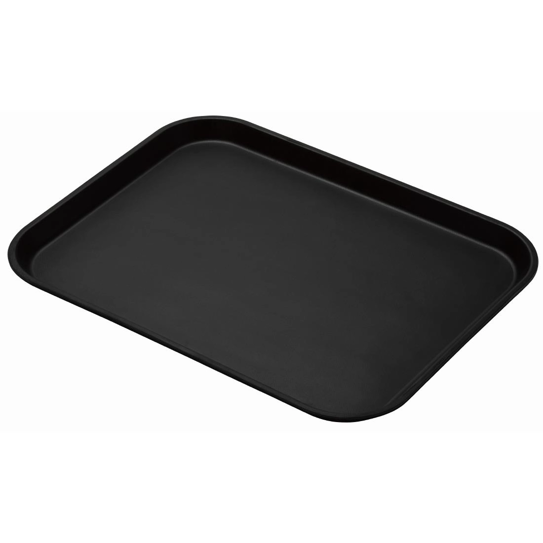 Een Cambro Treadlite rechthoekig antislip glasvezel dienblad zwart 45,7x35,5cm koop je bij Supplierz BV