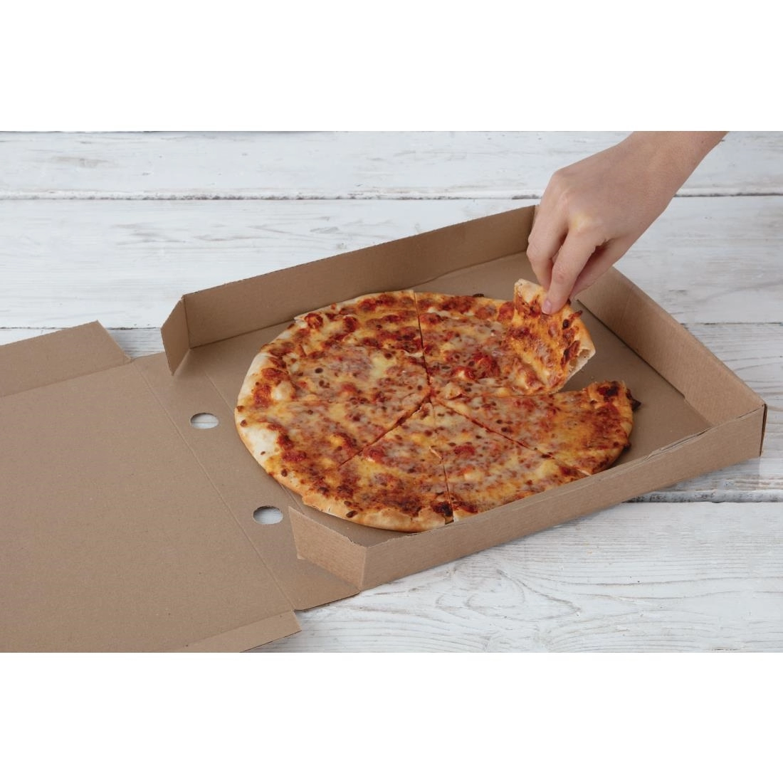 Buy your Fiesta Compostable composteerbare kartonnen pizzadoos 30cm (100 stuks) at Supplierz BV