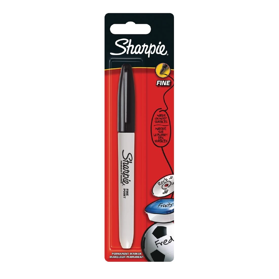 Een Sharpie fijne permanente marker zwart koop je bij Supplierz BV