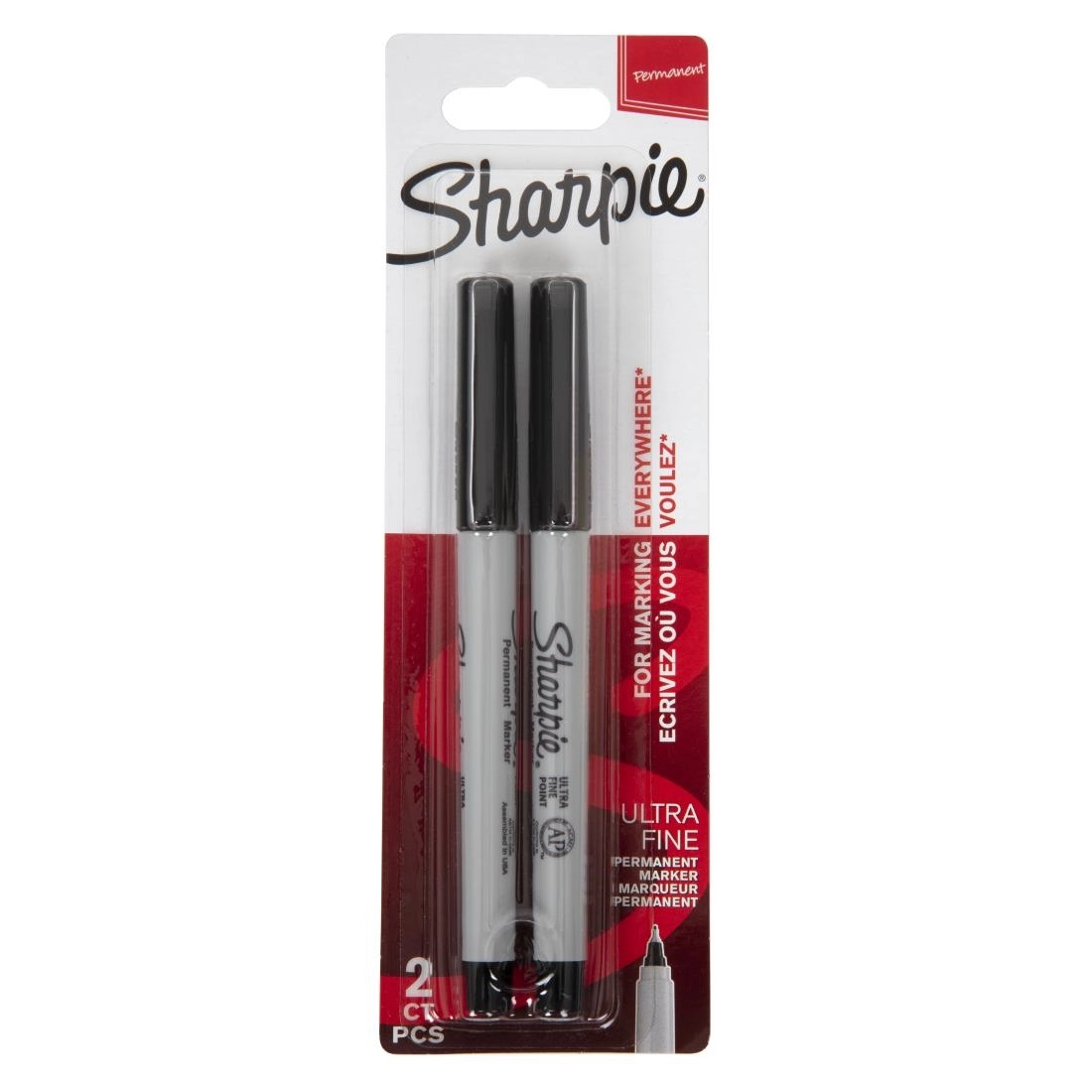 Een Sharpie ultrafijne permanente marker zwart (2 stuks) koop je bij Supplierz BV