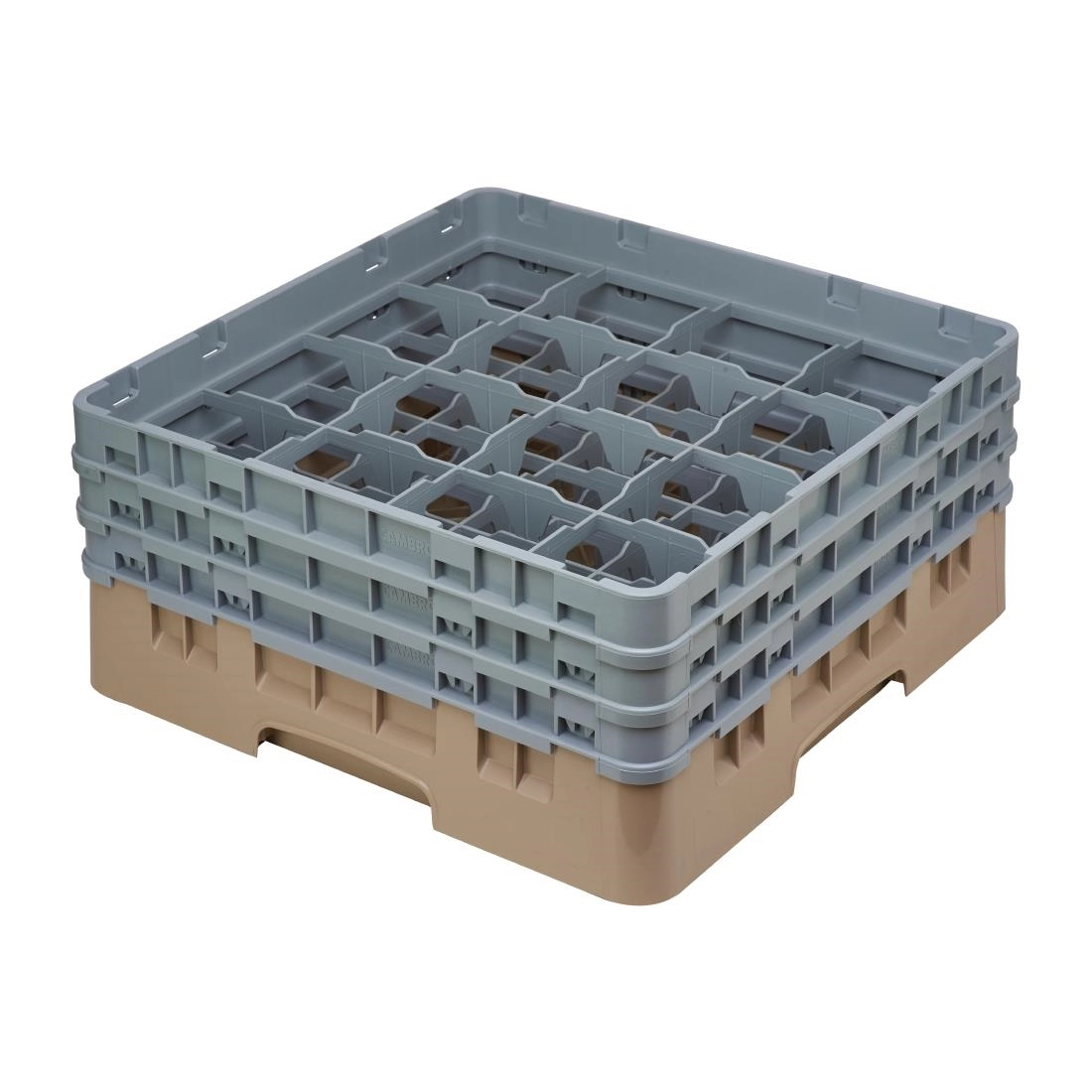 Een Cambro Camrack vaatwaskorf met 16 compartimenten max. glashoogte 17,4cm koop je bij Supplierz BV