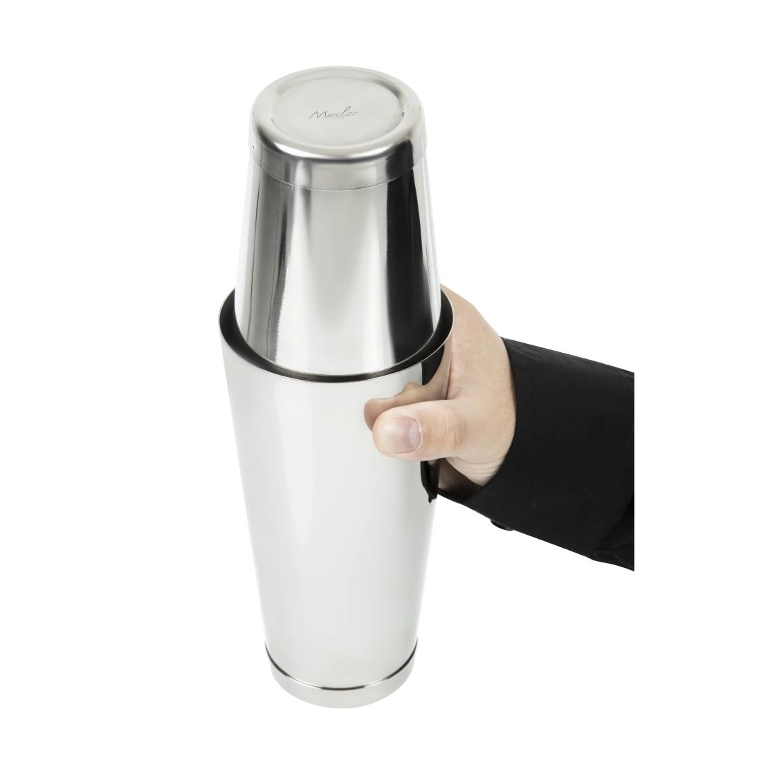 Een Beaumont Mezclar RVS tin-on-tin Boston cocktailshaker koop je bij Supplierz BV