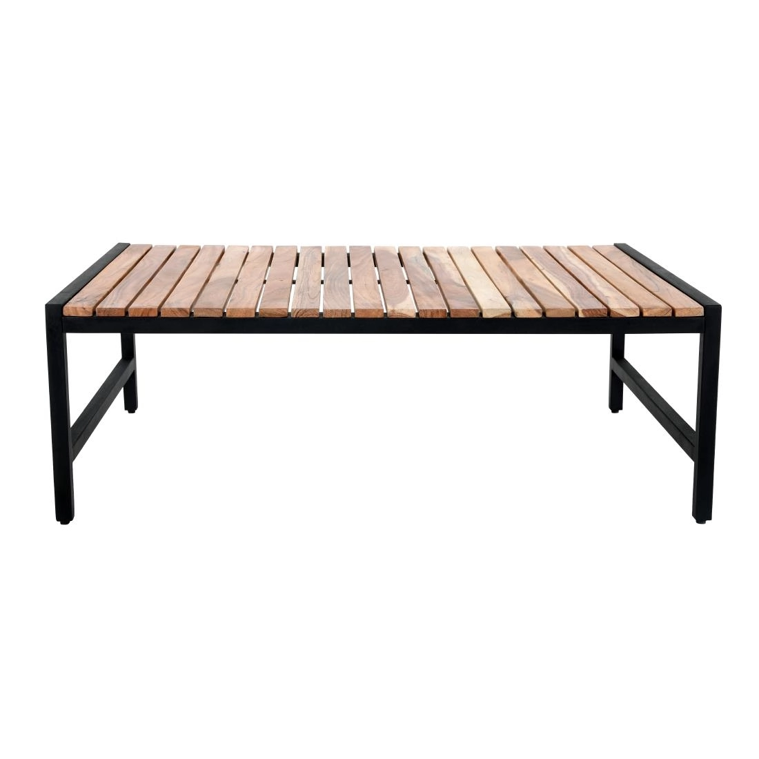 Een Bolero Lage Salontafel Van Staal En Acacia, 1200x800mm koop je bij Supplierz BV