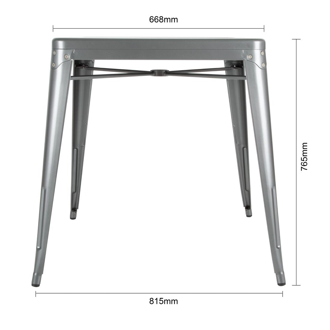 Buy your Bolero Bistro vierkante tafel grijs 66cm at Supplierz BV