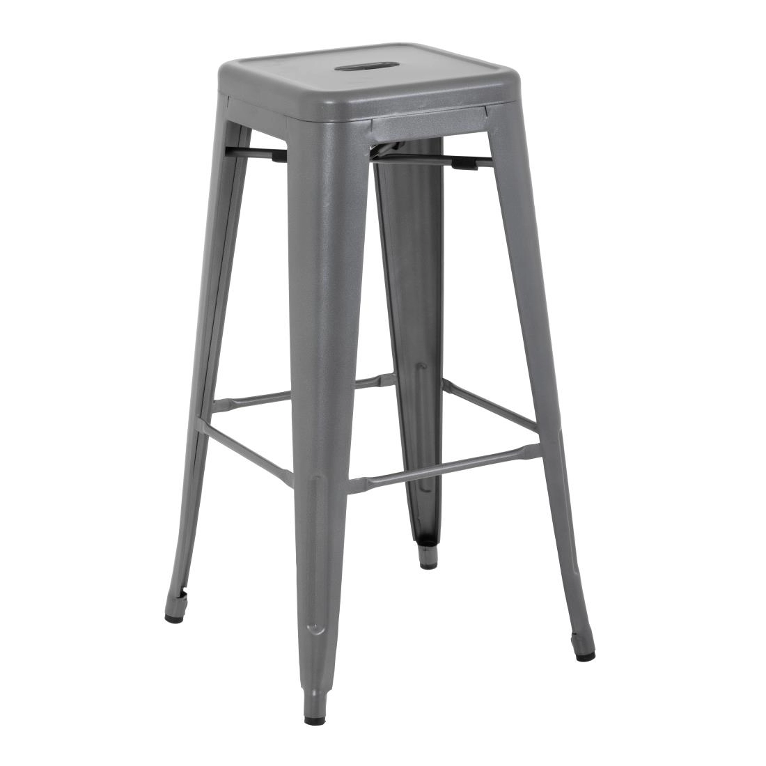 Sie können einen Bolero Bistro Stahlhocker Gun Metal Grey (4 Stück) bei Supplierz BV kaufen