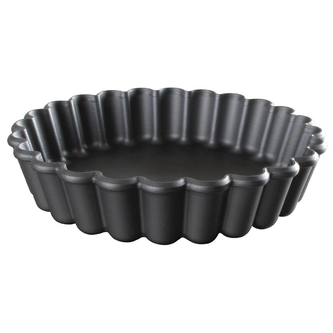 Een Matfer Bourgeat Exoglass ronde geplooide taartvorm 9cm (12 stuks) koop je bij Supplierz BV