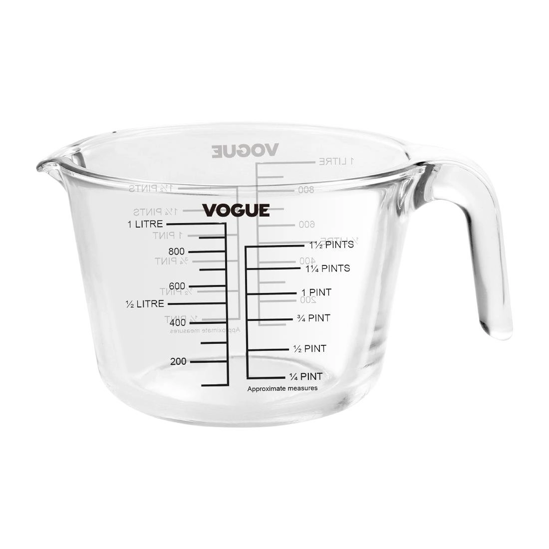 Een Vogue Glazen Maatkan 1000ml koop je bij Supplierz BV