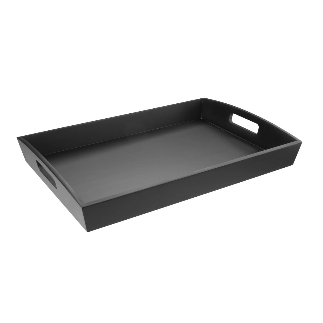 Vous pouvez acheter un Grand plateau de service Olympia en bambou noir 510x350mm chez Supplierz BV