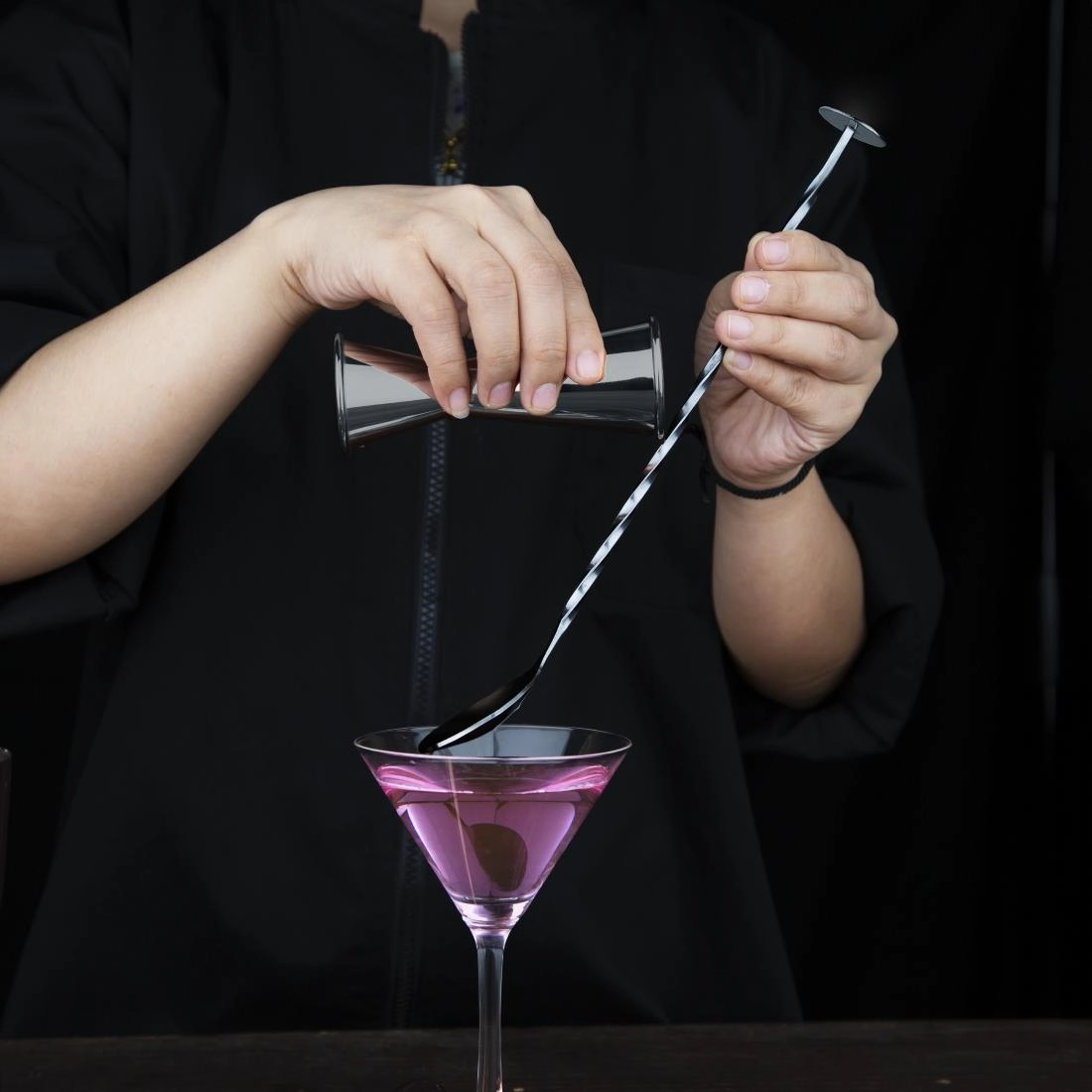 Een Olympia cocktaillepel zwart koop je bij Supplierz BV