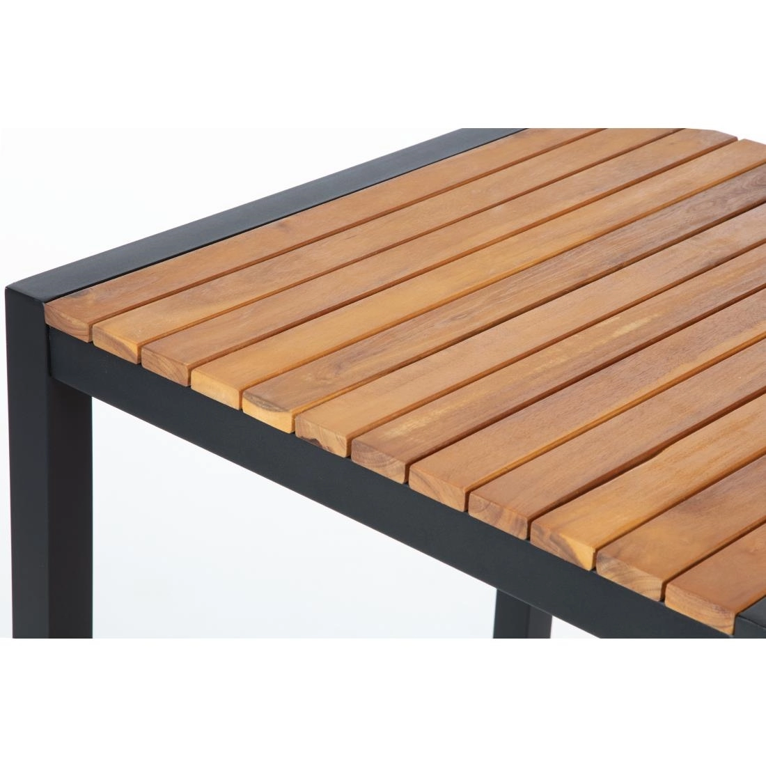 Vous pouvez acheter un Mange-debout carré en acier et acacia Bolero 60 cm chez Supplierz BV