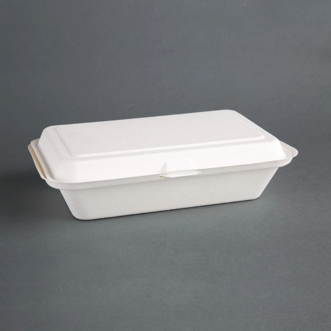 Sie können einen Fiesta Compostable kompostierbare Zuckerrohr Klappdeckelbehälter 24,8cm bei Supplierz BV kaufen