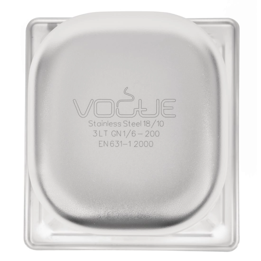 Vous pouvez acheter un Bac inox 18/10 GN 1/6 professionnel Vogue 200mm chez Supplierz BV