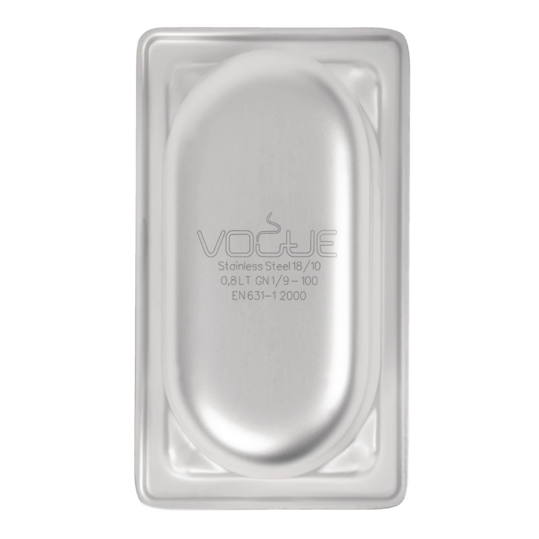 Vous pouvez acheter un Bac inox 18/10 GN 1/9 professionnel Vogue 100mm chez Supplierz BV