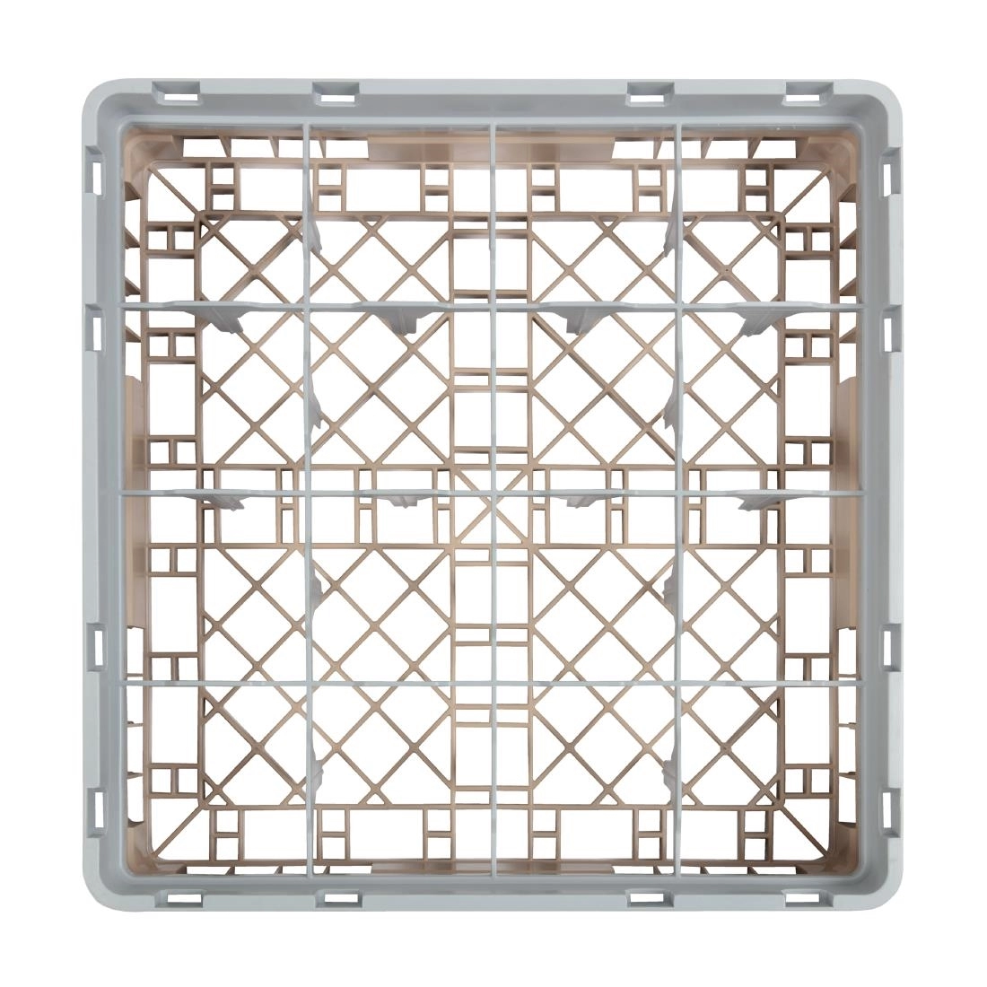 Een Cambro Camrack vaatwaskorf met 16 compartimenten max. glashoogte 9,2cm koop je bij Supplierz BV