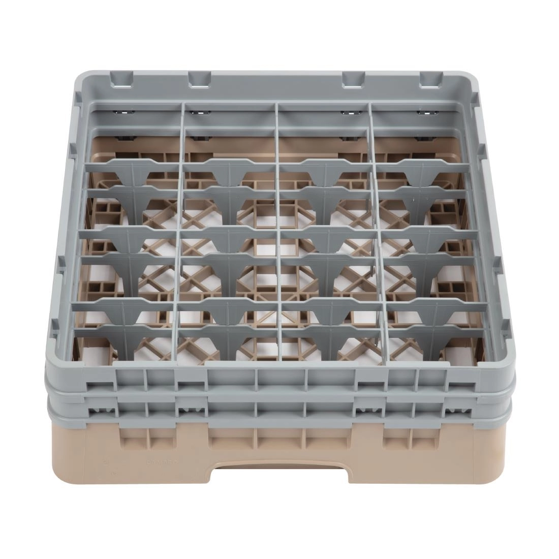 Vous pouvez acheter un Casier à verres 16 compartiments Camrack Cambro beige hauteur max 133mm chez Supplierz BV