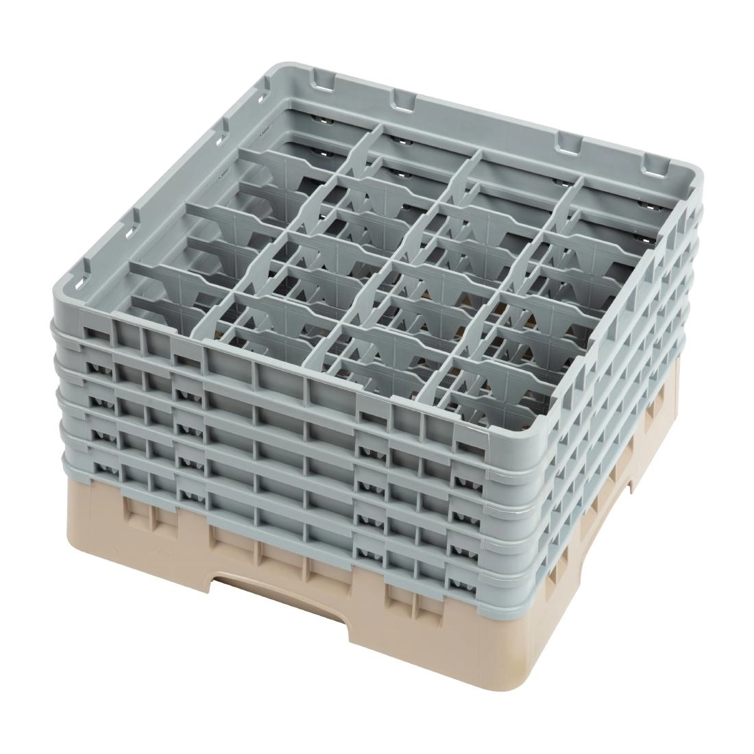 Sie können einen Cambro Gläserspülkorb beige mit 16 Fächern max Glashöhe 25,7cm bei Supplierz BV kaufen