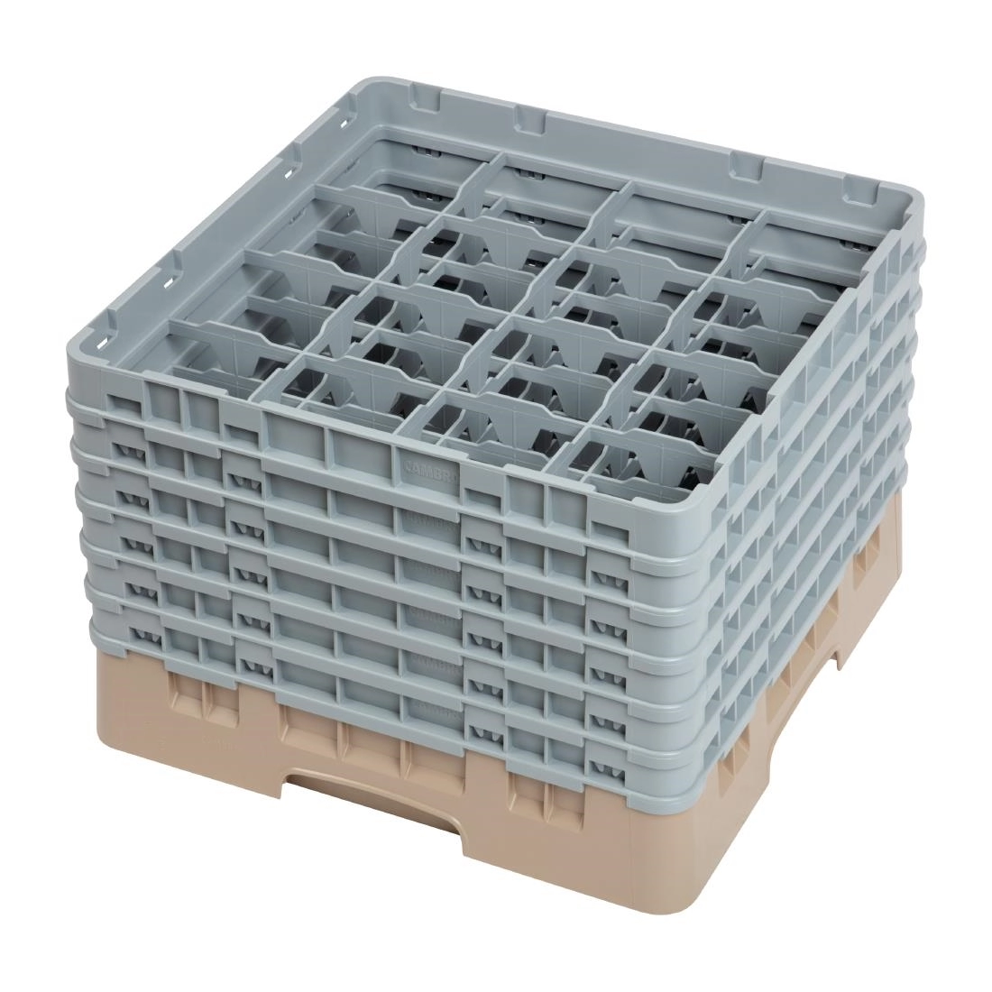 Sie können einen Cambro Gläserspülkorb beige mit 16 Fächern max Glashöhe 29,8cm bei Supplierz BV kaufen