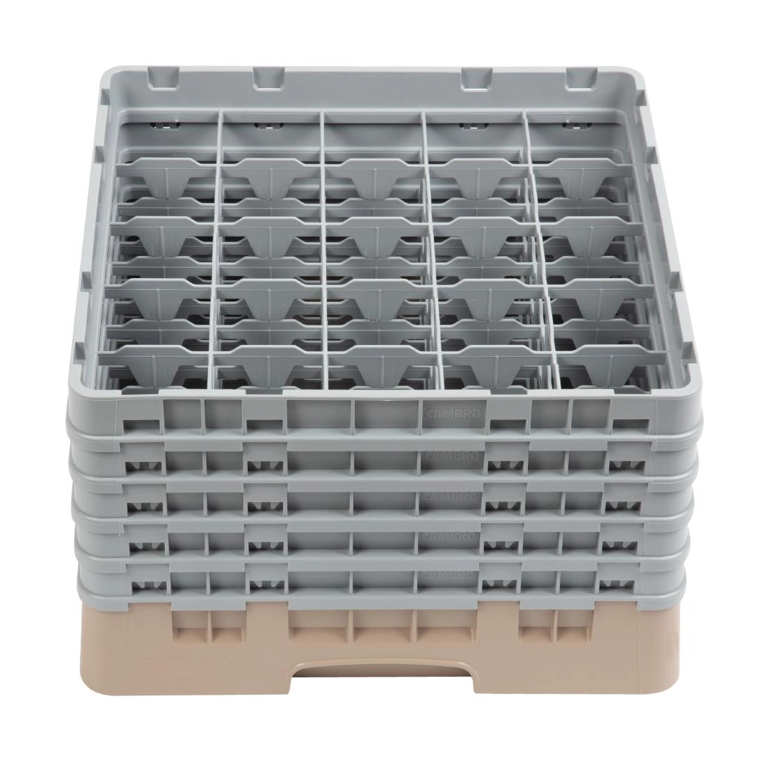 Sie können einen Cambro Gläserspülkorb beige mit 25 Fächern max Glashöhe 25,7cm bei Supplierz BV kaufen