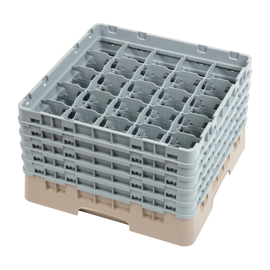 Sie können einen Cambro Gläserspülkorb beige mit 25 Fächern max Glashöhe 25,7cm bei Supplierz BV kaufen