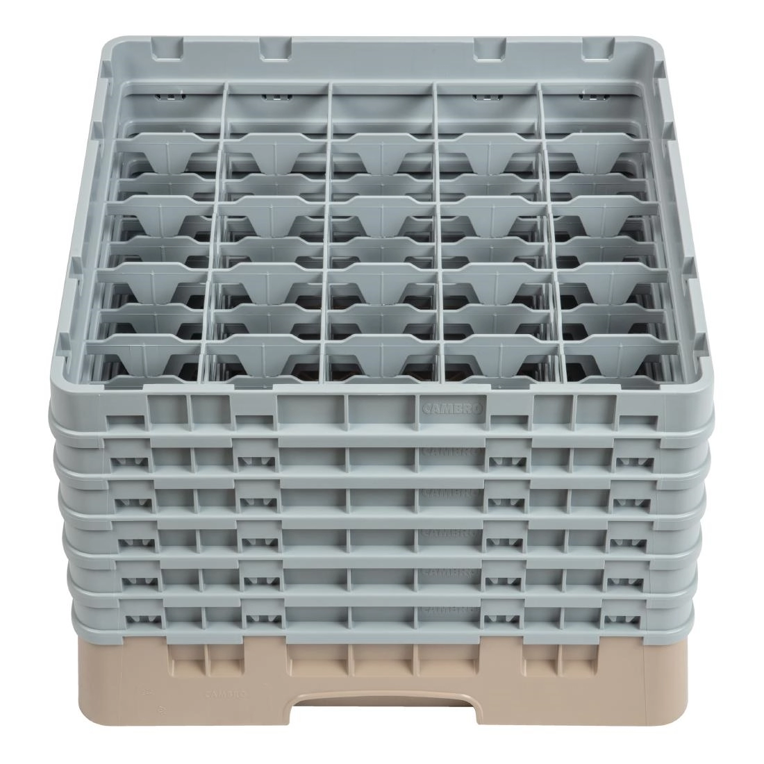 Een Cambro Camrack vaatwaskorf met 25 compartimenten max. glashoogte 29,8cm koop je bij Supplierz BV