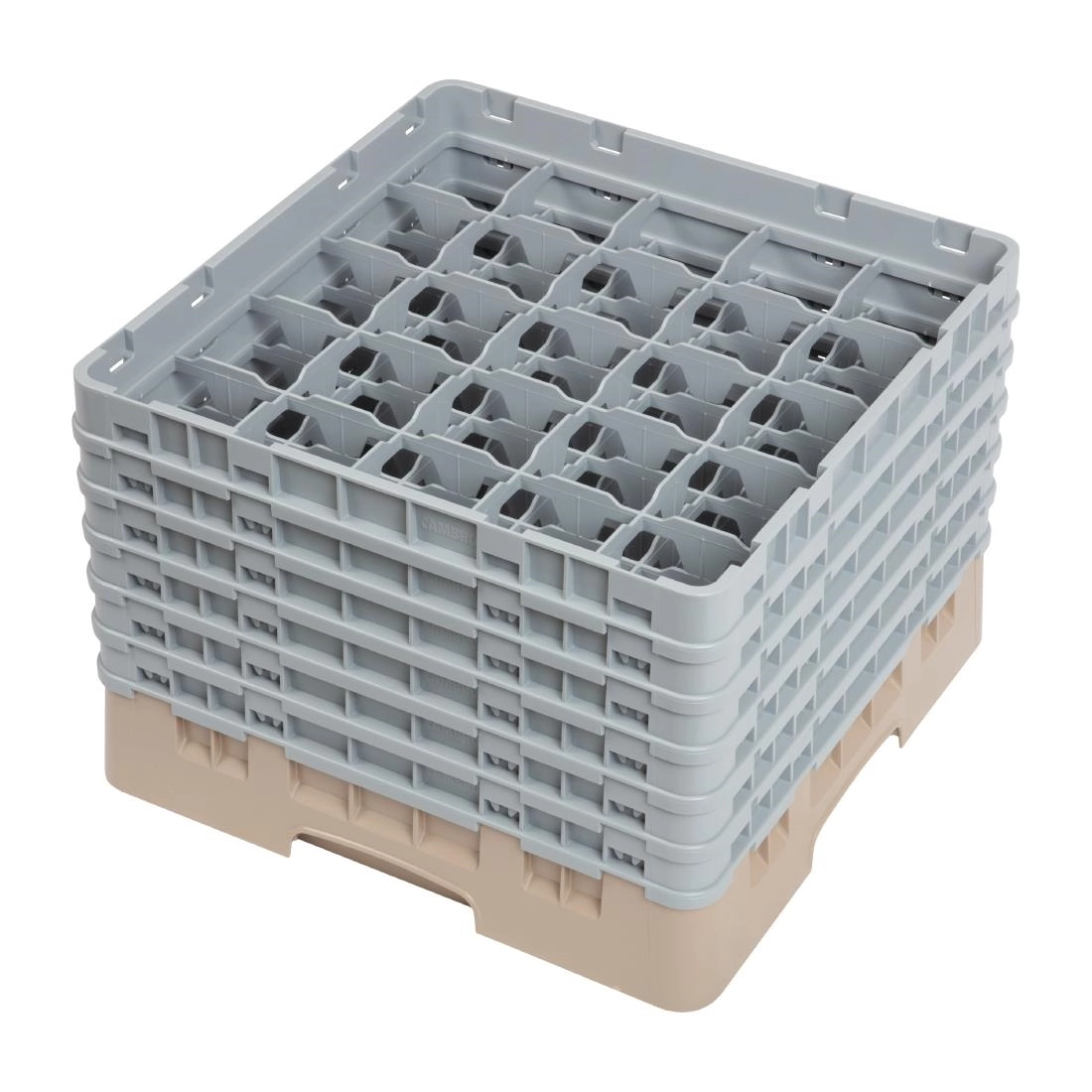 Een Cambro Camrack vaatwaskorf met 25 compartimenten max. glashoogte 29,8cm koop je bij Supplierz BV