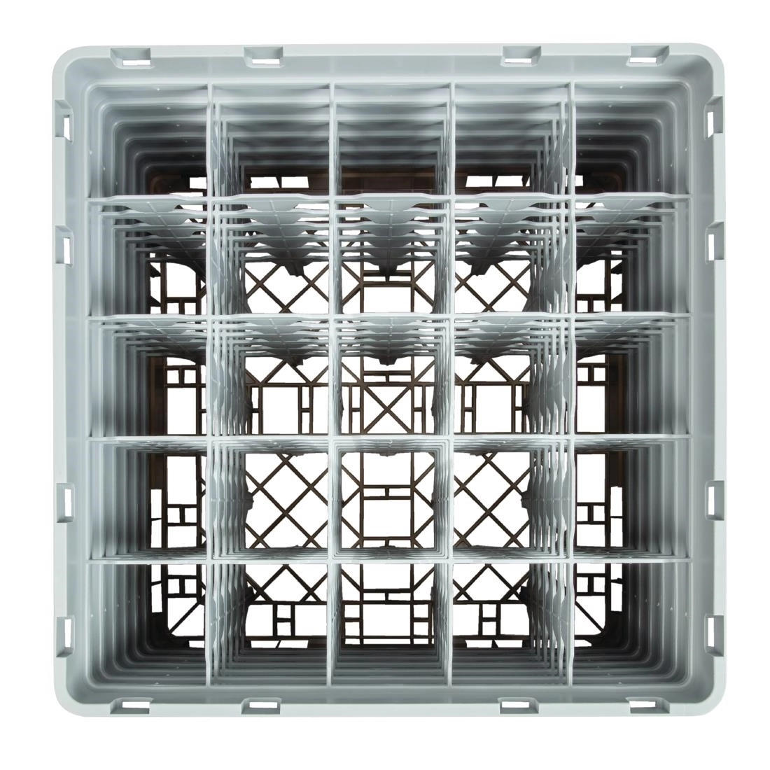 Een Cambro Camrack vaatwaskorf met 25 compartimenten max. glashoogte 29,8cm koop je bij Supplierz BV