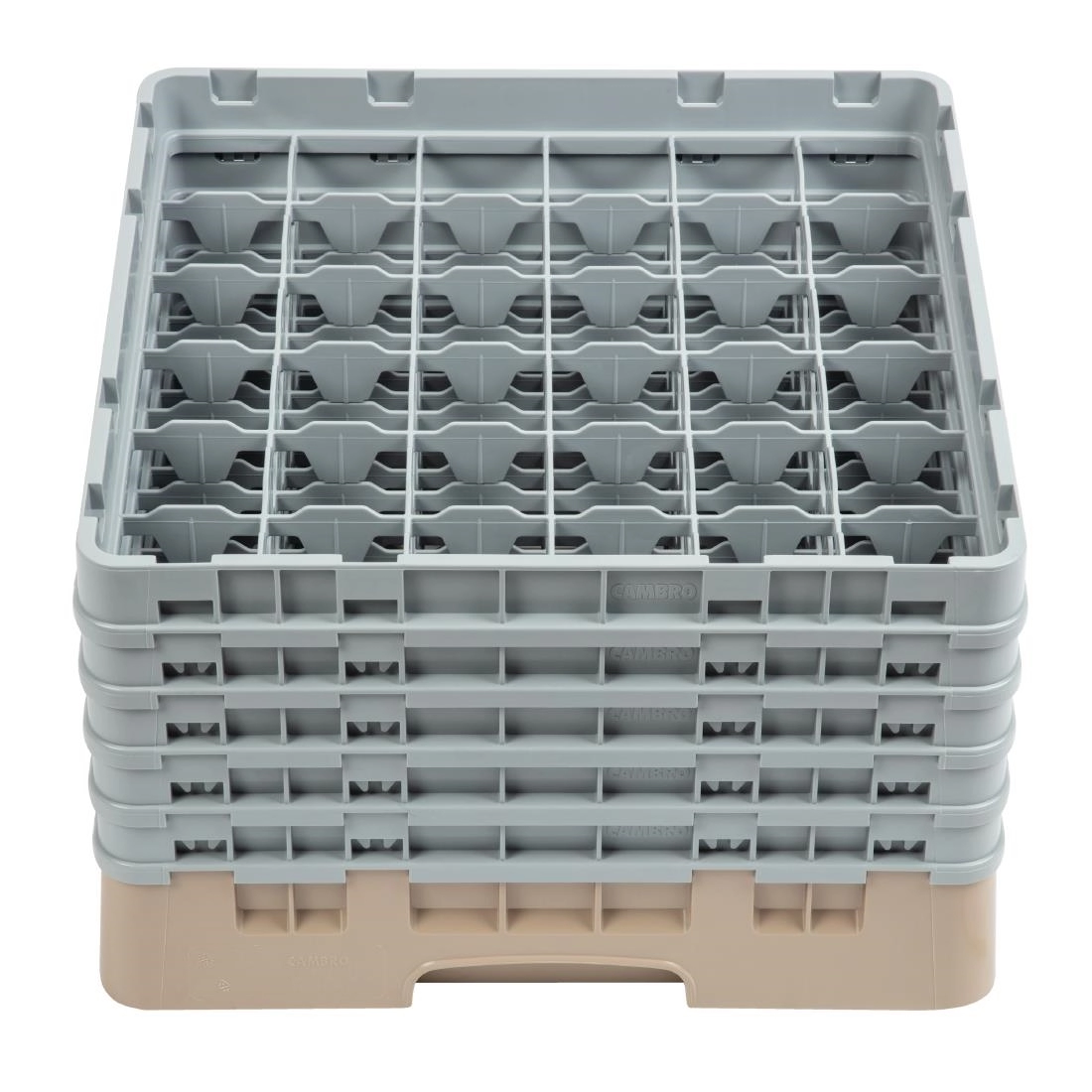 Sie können einen Cambro Gläserspülkorb beige mit 36 Fächern max Glashöhe 25,7cm bei Supplierz BV kaufen