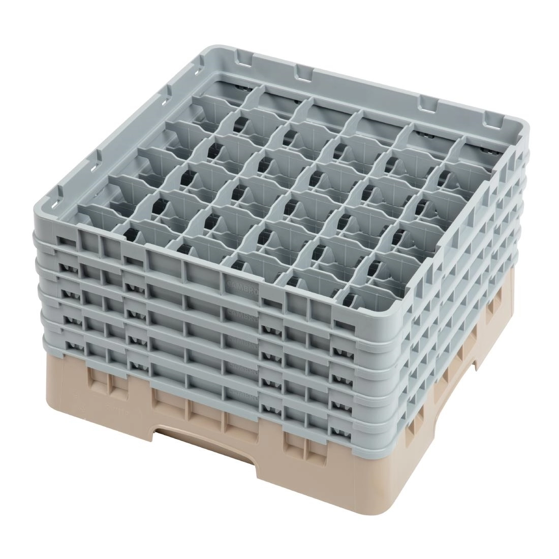 Sie können einen Cambro Gläserspülkorb beige mit 36 Fächern max Glashöhe 25,7cm bei Supplierz BV kaufen