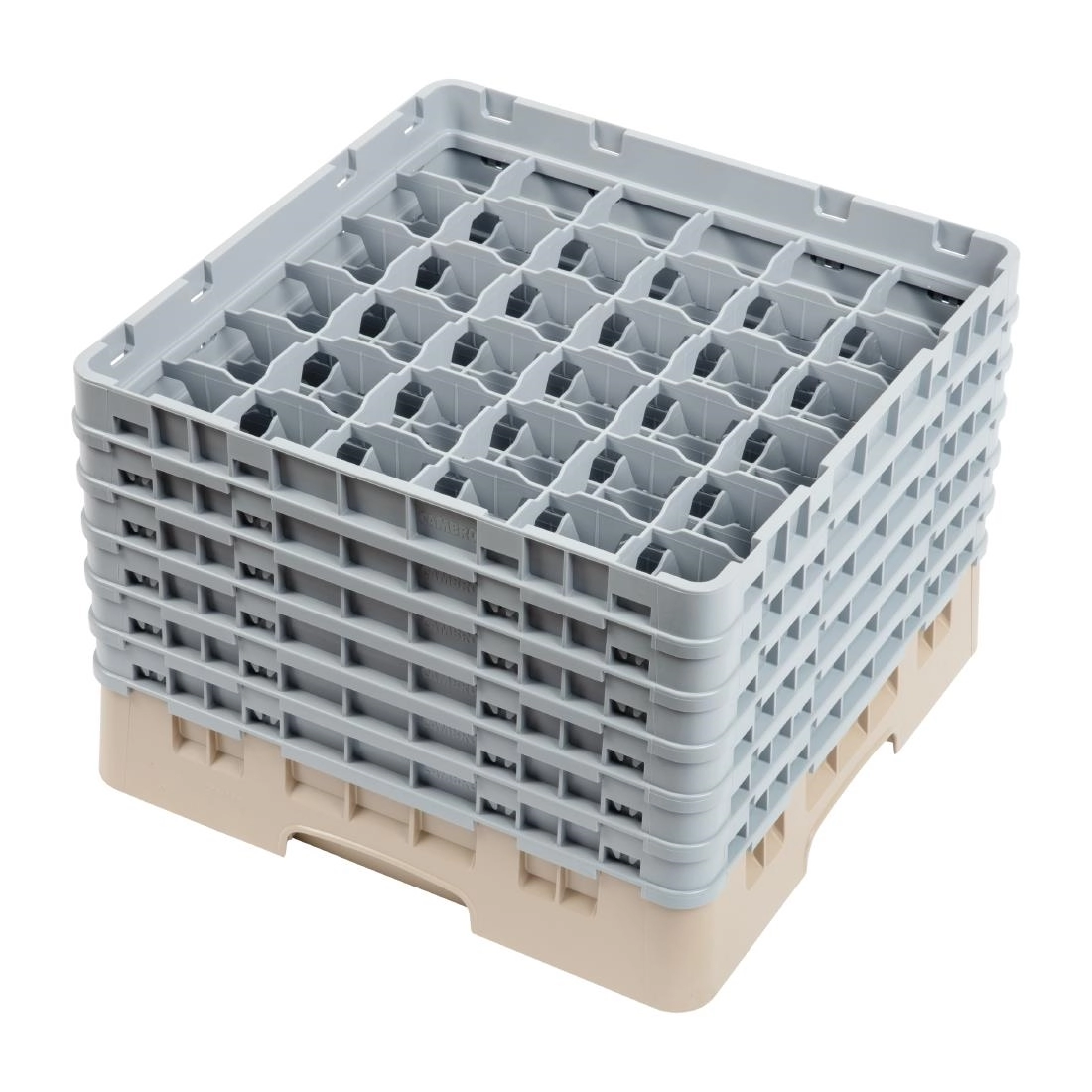 Een Cambro Camrack vaatwaskorf met 36 compartimenten max. glashoogte 29,8cm koop je bij Supplierz BV