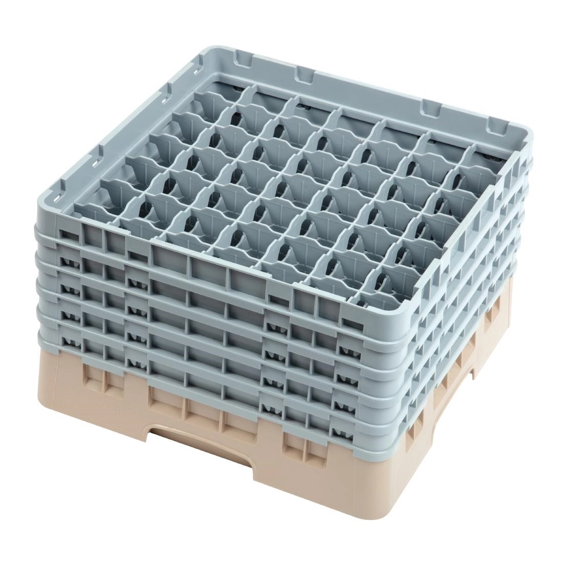 Een Cambro Camrack vaatwaskorf met 49 compartimenten max. glashoogte 25,7cm koop je bij Supplierz BV