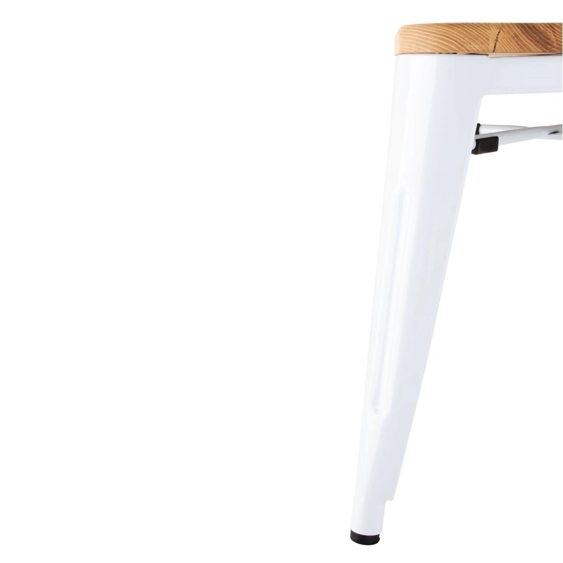 Vous pouvez acheter un Tabourets bas Bolero Bistro avec coussin d'assise en bois blanc (paquet de 4) chez Supplierz BV