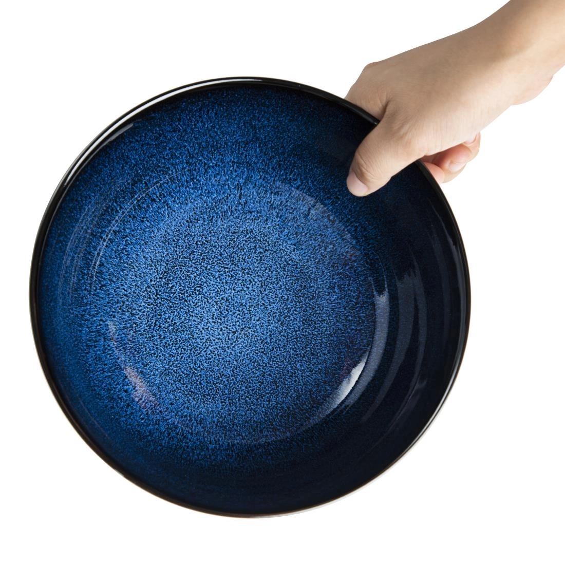 Een Olympia Luna Midnight Blue Footed Bowls 205 mm (Pak Van 4) koop je bij Supplierz BV