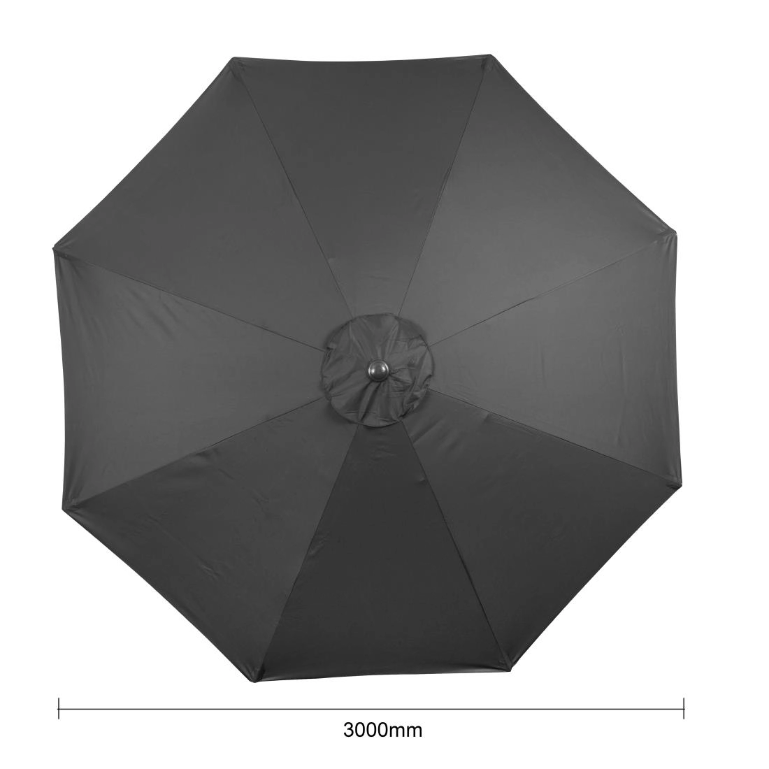 Een Bolero Sevilla Ronde Parasol 3M Diameter Zwart koop je bij Supplierz BV