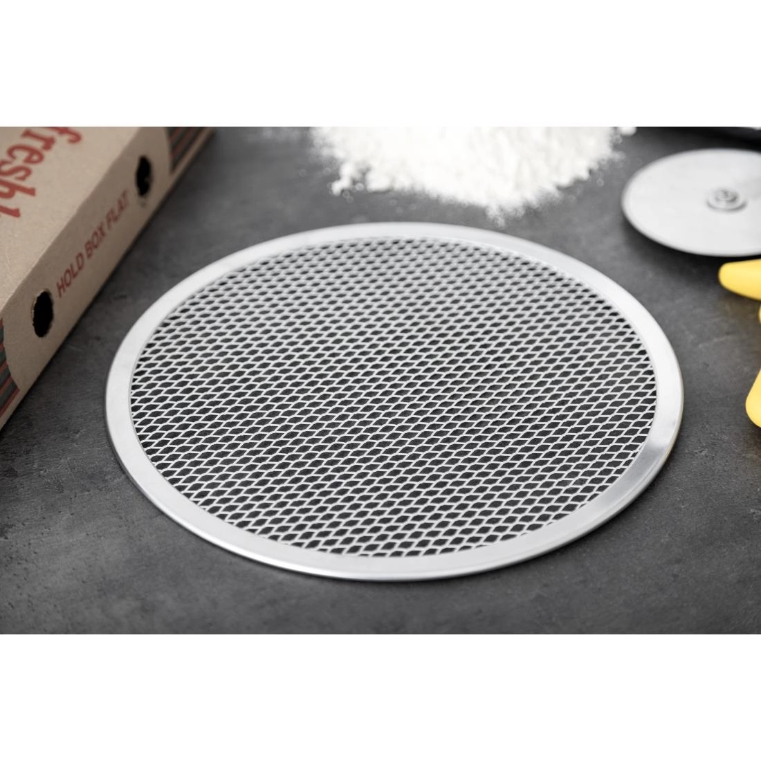 Vous pouvez acheter un Grille à pizza Vogue en aluminium 25 cm chez Supplierz BV