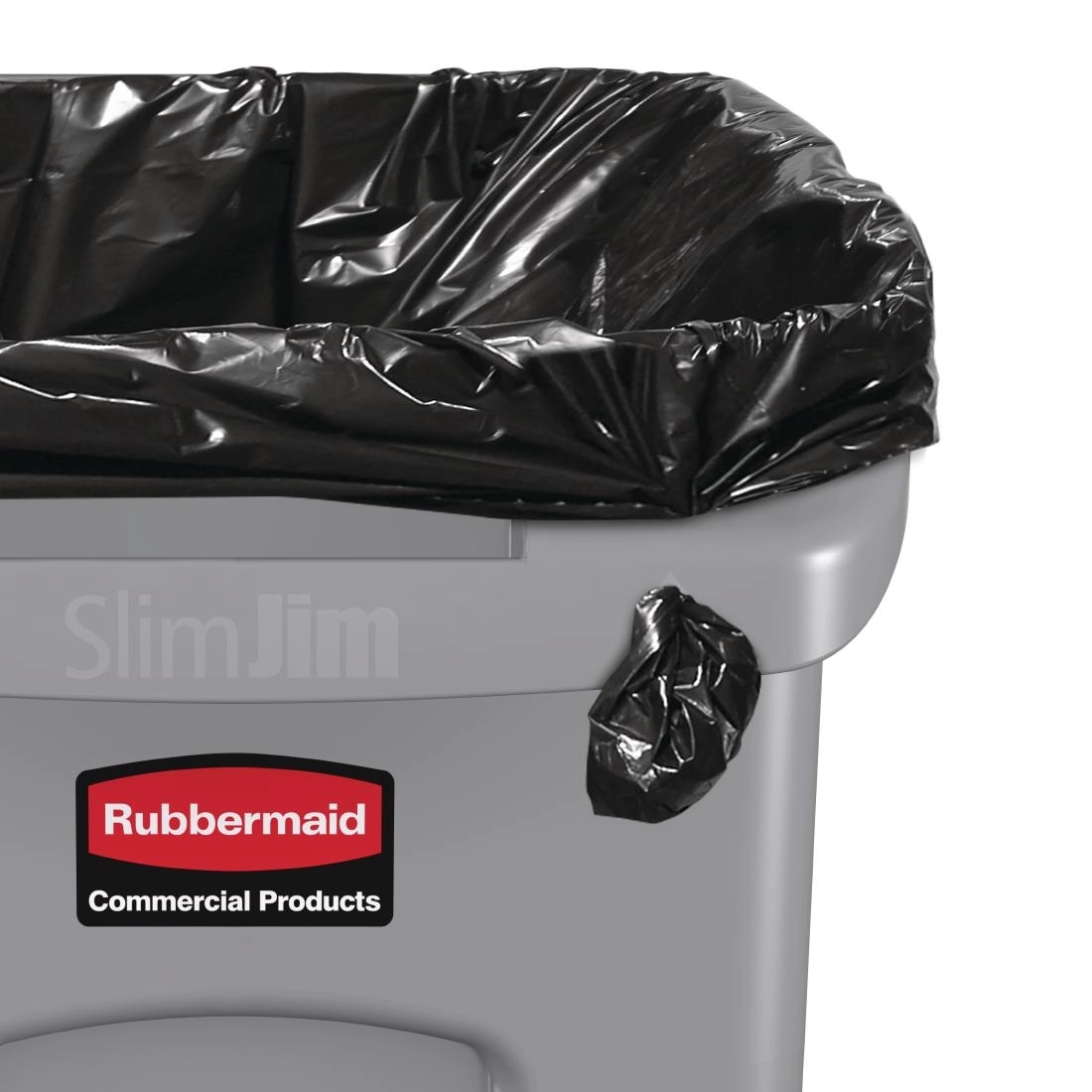 Een Rubbermaid Slim Jim container met luchtsleuven 60L koop je bij Supplierz BV