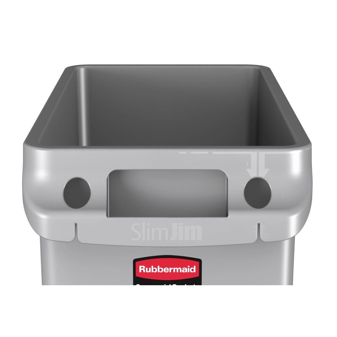 Een Rubbermaid Slim Jim container met luchtsleuven 60L koop je bij Supplierz BV