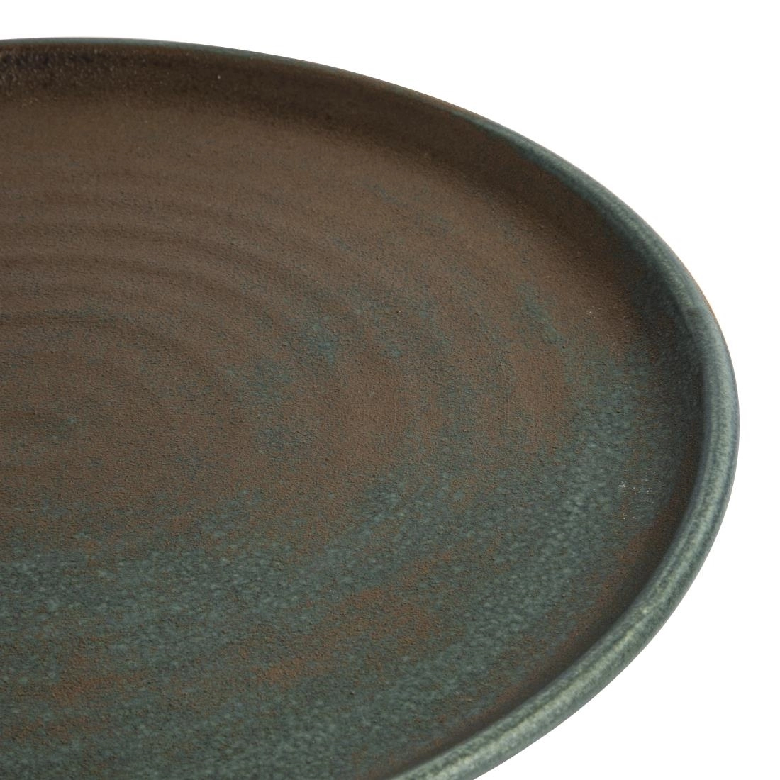 Vous pouvez acheter un Assiettes plates vert bronze Olympia Canvas 26,5 cm (Lot de 6) chez Supplierz BV