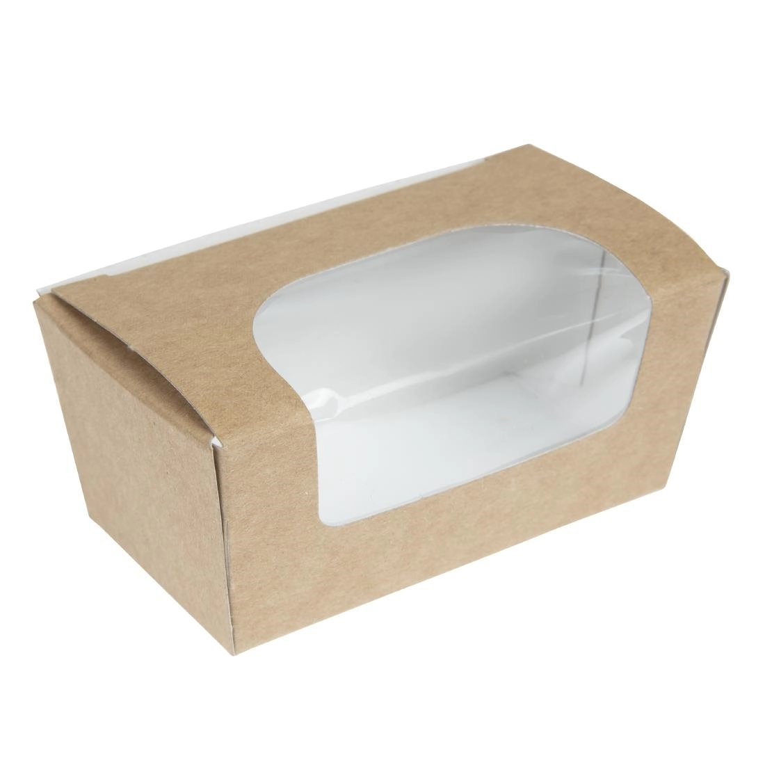 Vous pouvez acheter un Boîtes à gâteau rectangulaires kraft compostables avec fenêtre Colpac (lot de 500) chez Supplierz BV