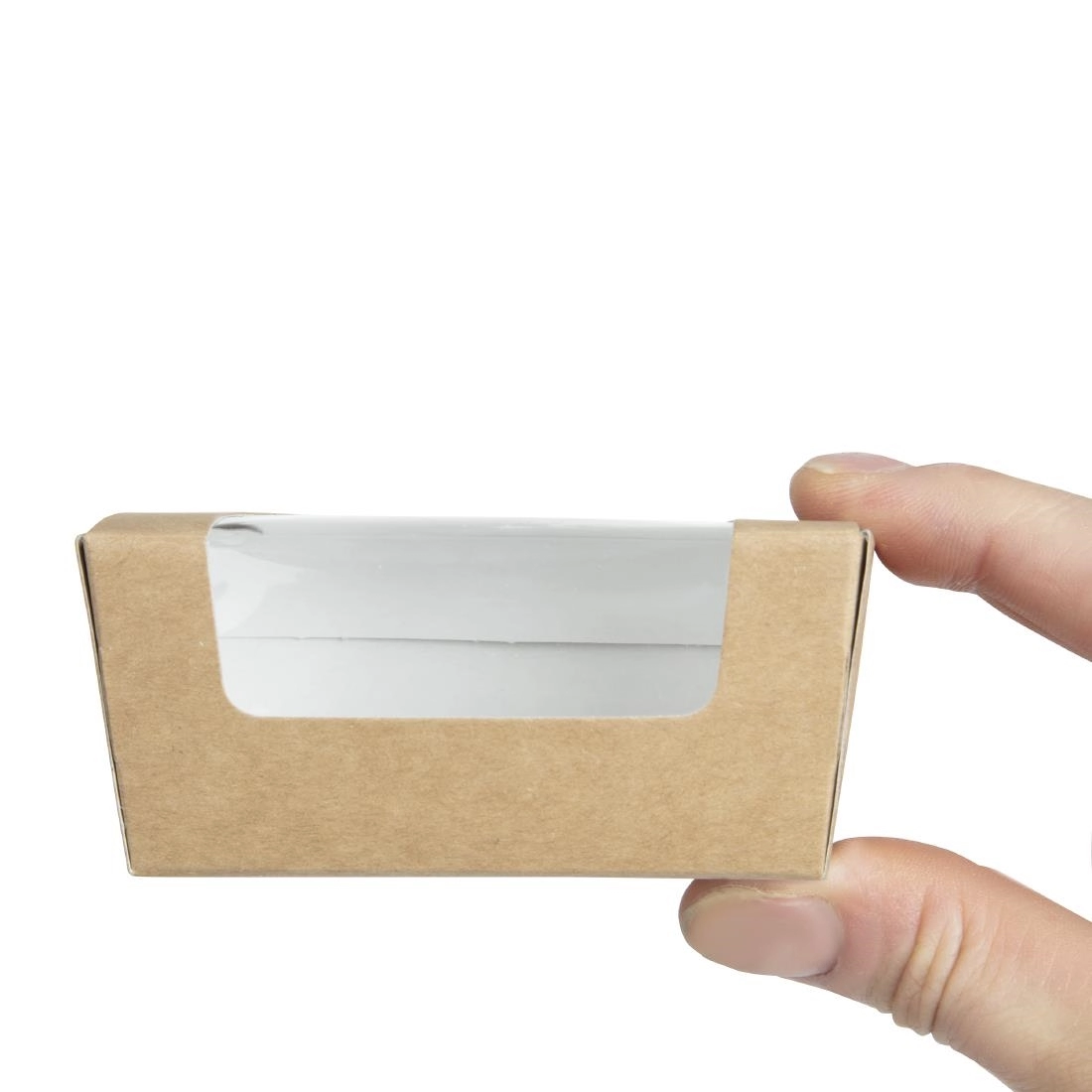 Vous pouvez acheter un Boîtes à gâteau rectangulaires kraft compostables avec fenêtre Colpac (lot de 500) chez Supplierz BV