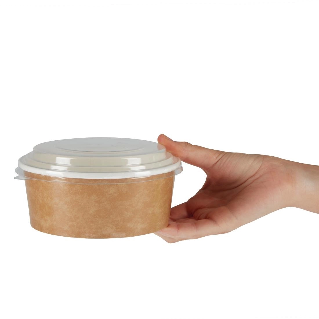 Buy your Colpac ronde kraft voedselbakjes met deksel recyclebaar 700ml (150 stuks) at Supplierz BV