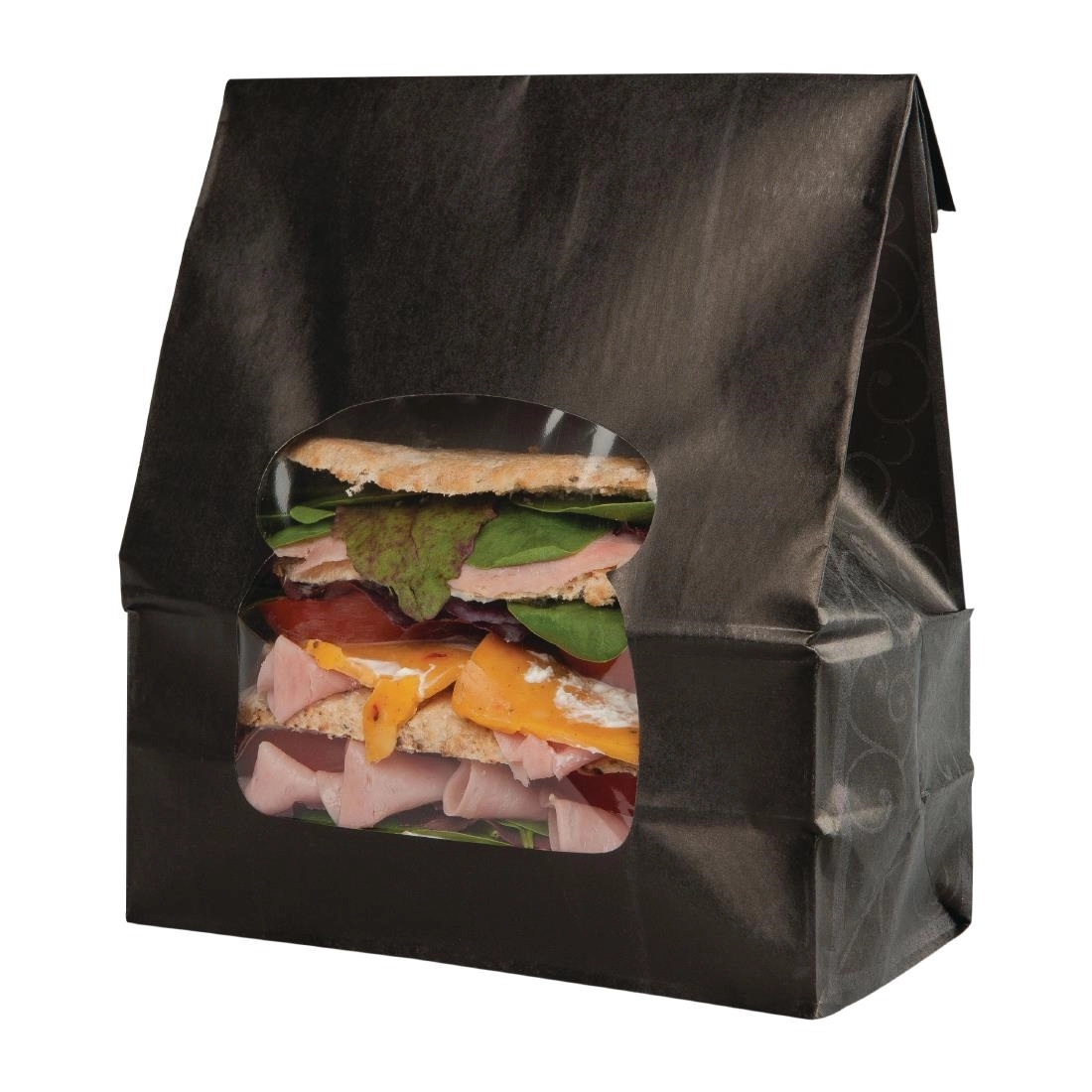 Sie können einen Colpac Recycelbare Sandwichtüten aus Papier mit Sichtfenster schwarz bei Supplierz BV kaufen