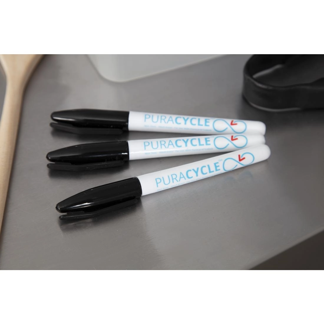 Buy your Puracycle gifvrije permanentmarkers zwart (3 stuks) at Supplierz BV