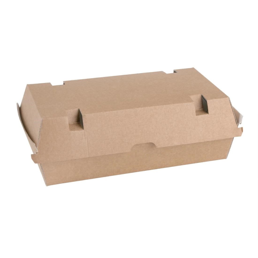 Een Fiesta Compostable composteerbare hamburgerdoosjes kraft groot rechthoekig (100 stuks) koop je bij Supplierz BV