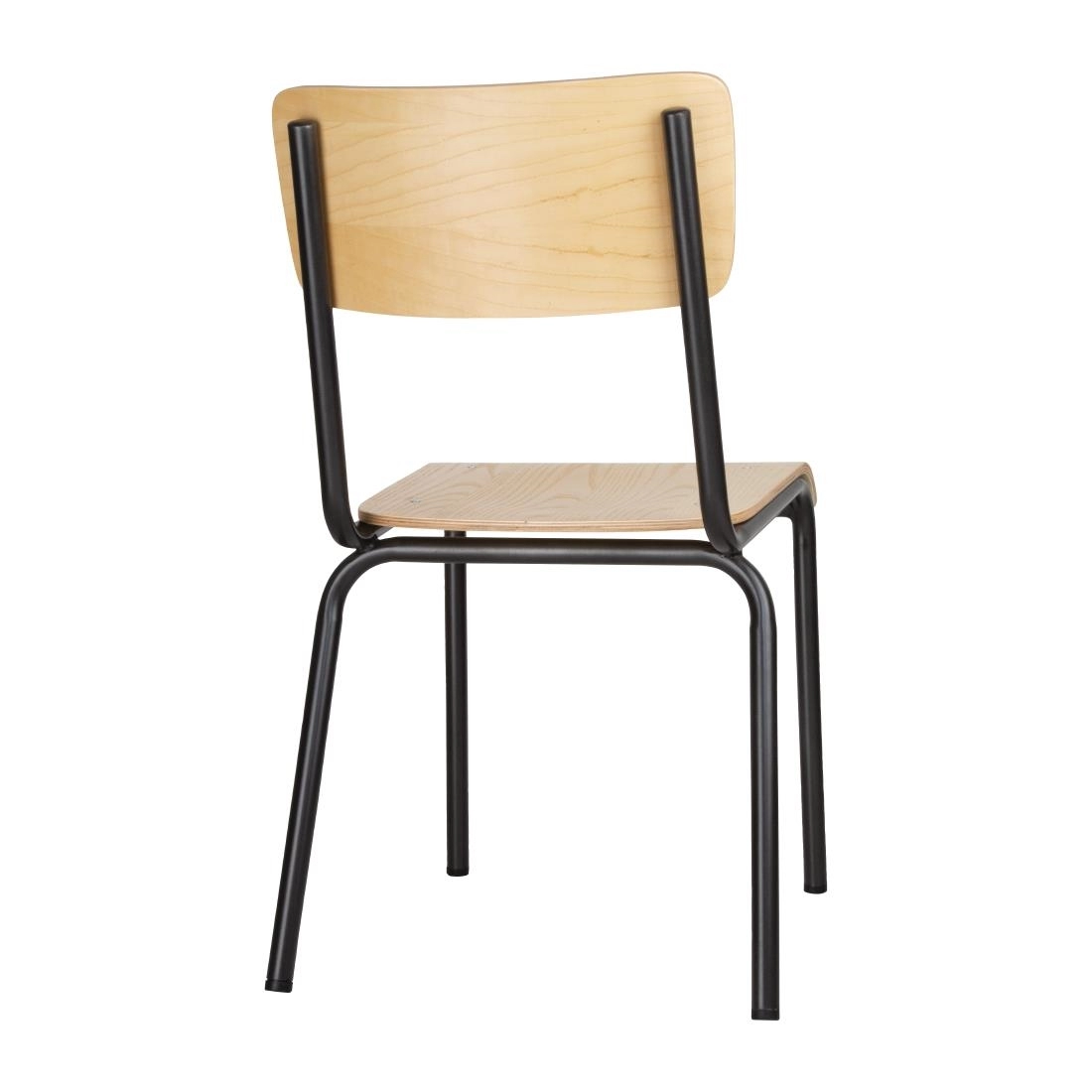 Vous pouvez acheter un Chaises avec assise et dossier en bois Bolero Cantina gris métal (lot de 4) chez Supplierz BV