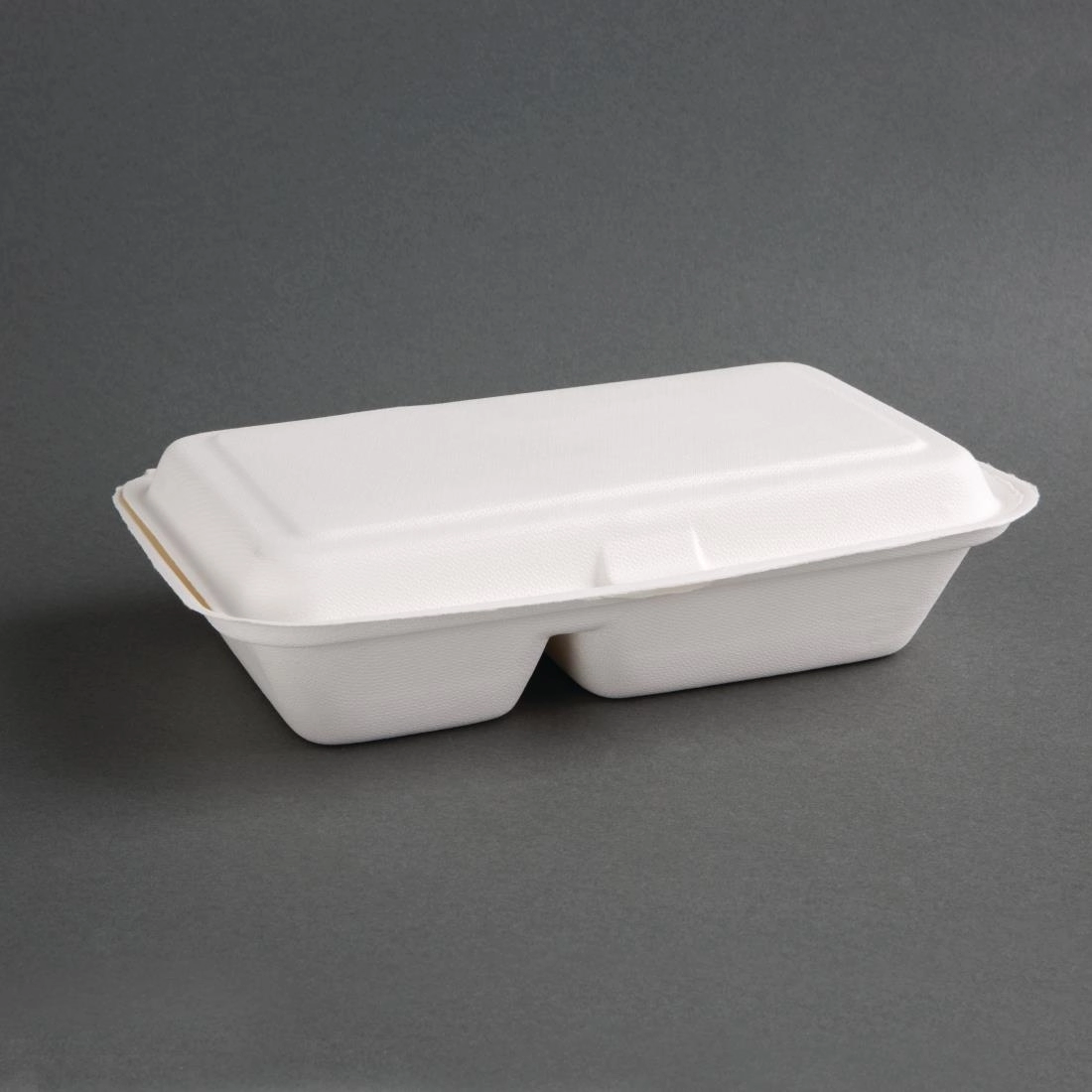 Een Fiesta Compostable composteerbare bagasse voedseldozen 2 compartimenten (200 stuks) koop je bij Supplierz BV