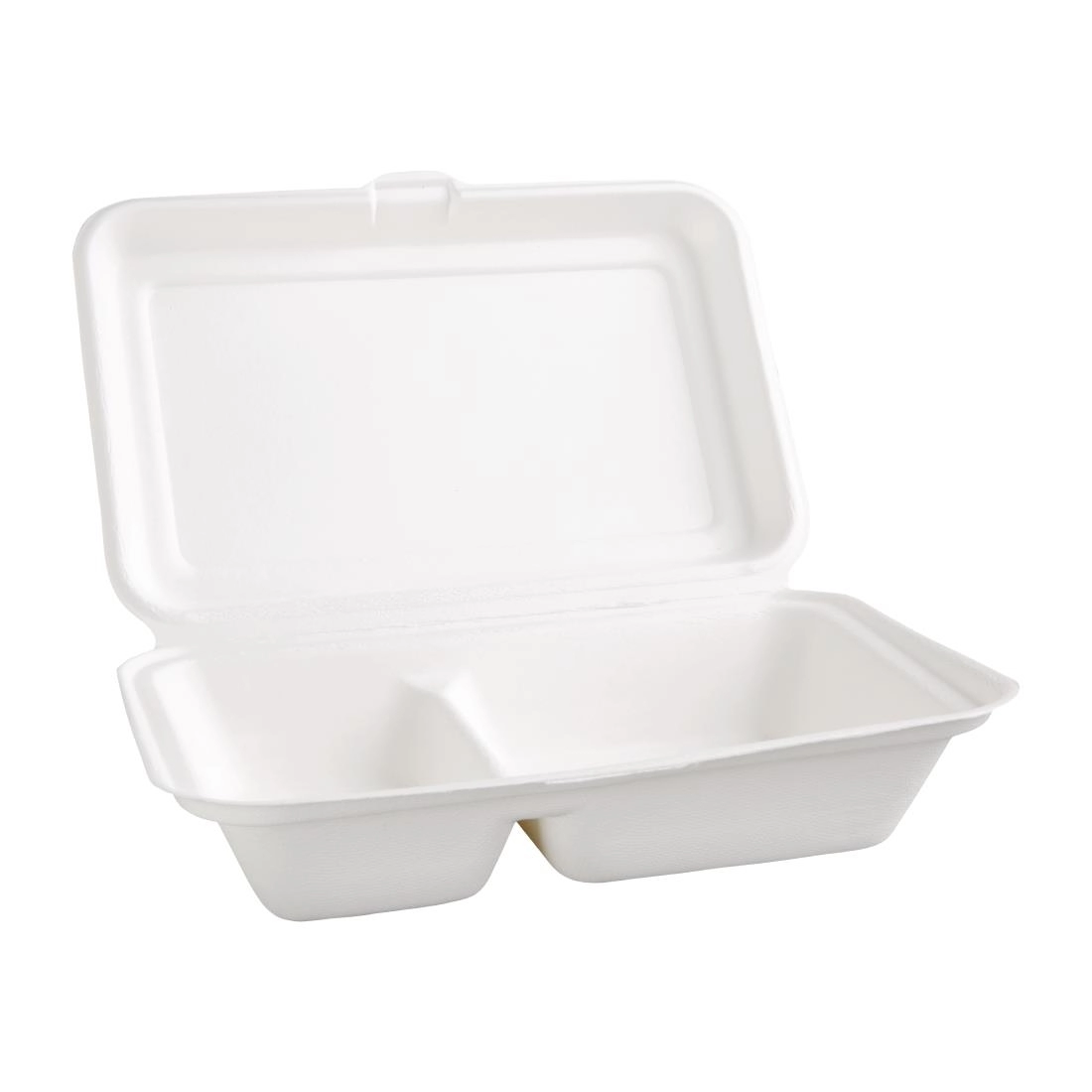 Een Fiesta Compostable composteerbare bagasse voedseldozen 2 compartimenten (200 stuks) koop je bij Supplierz BV