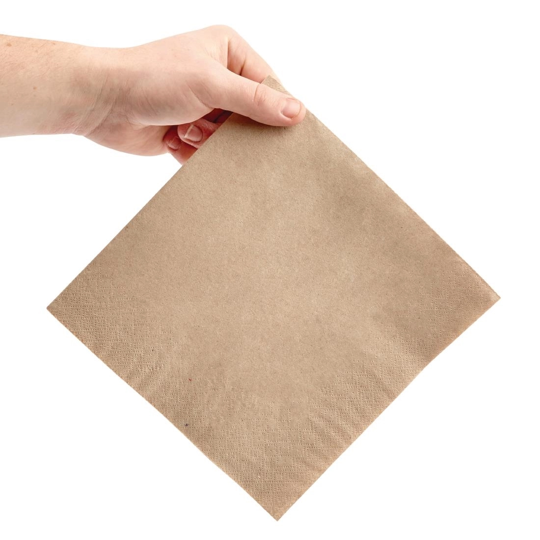 Vous pouvez acheter un Serviettes dîner 2 plis format 1/4 Fiesta Recyclable 400mm kraft (lot de 2000) chez Supplierz BV